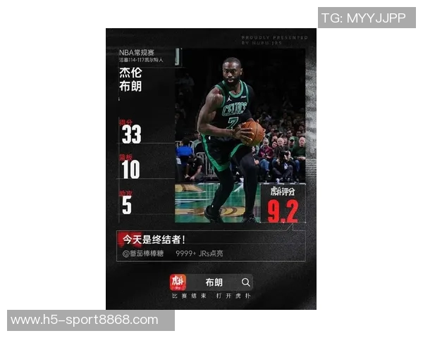 杰伦布朗连续9场比赛得分30平伯德队史纪录展现超强实力